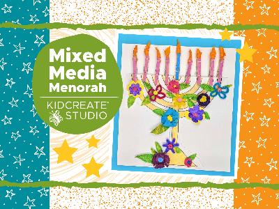 Mixed Media Menorah Workshop (4-9 Years) Mixed Media Menorah Workshop (4-9 Years)